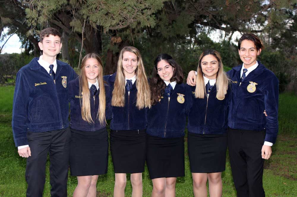 students wearing FFA jackets